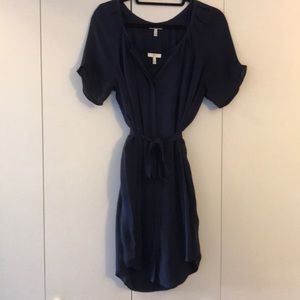 Silk Joie tunic with cotton slip